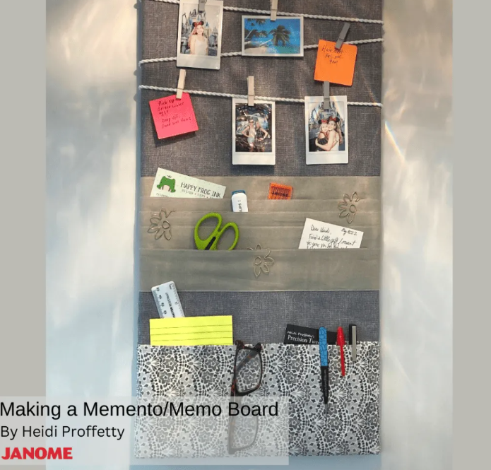 Janome CLUB Class - Make A Memento/Memo Board