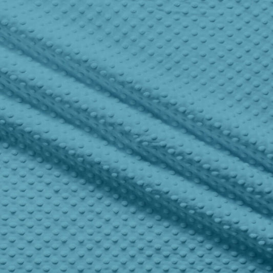 MINKY- Dimple Dots AZURE from EZ Fabric