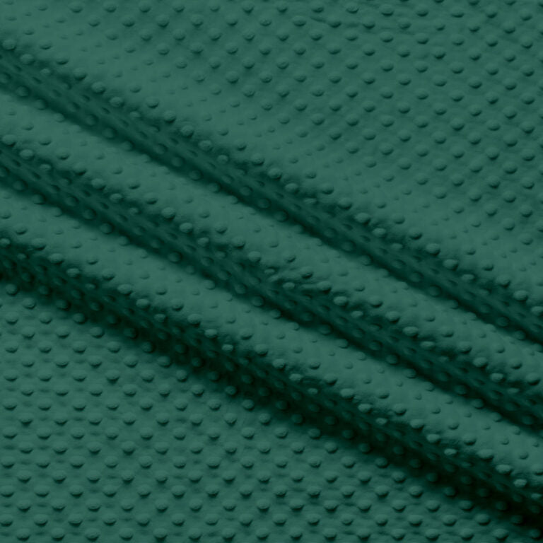 MINKY- Dimple Dots FOREST GREEN from EZ Fabric
