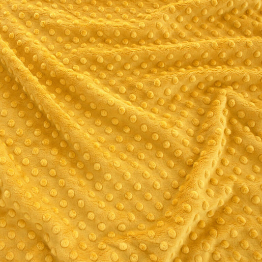 MINKY- Dimple Dots GOLD from EZ Fabric