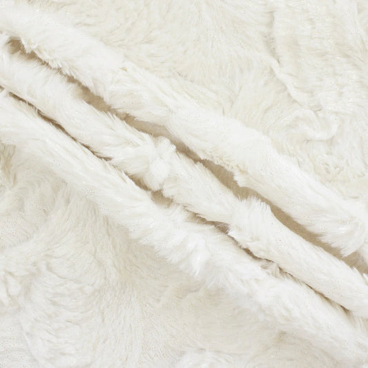 Minky -Lux Snuggle Sparkle in STONE/GOLD from EZ Fabric