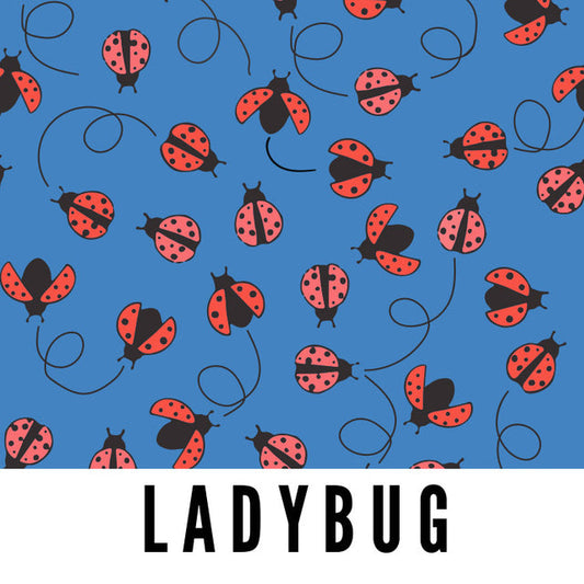 Ladybug 58" Wide Laminated Cotton Fabric from Splash Fabrics by the Half Yard