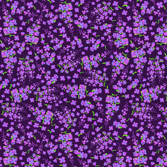 Minky -Fireweed Tossed PURPLE from EZ Fabrics
