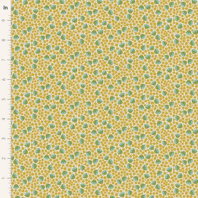 Tilda Fabric - Bellflower Flaxen From the Mira Collection