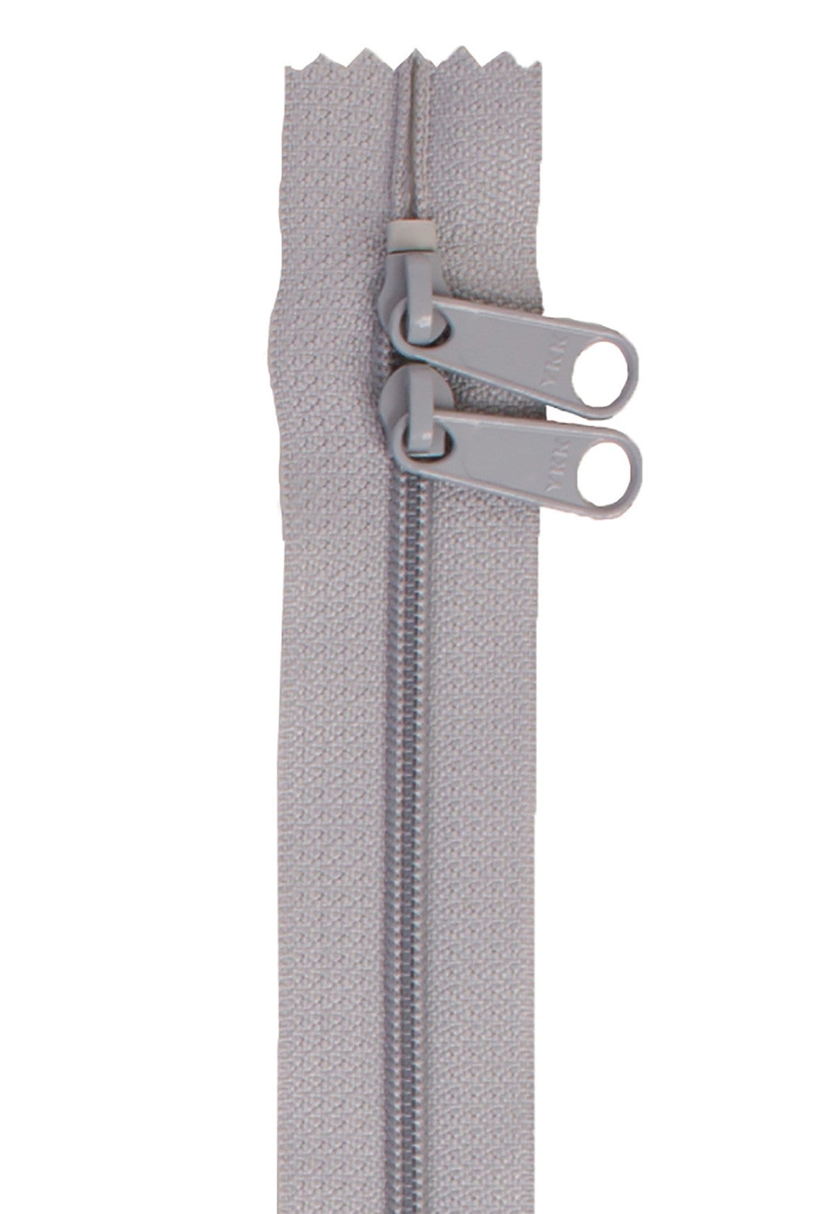 Pewter 30 Inch Handbag Zipper with Double Slide from ByAnnie