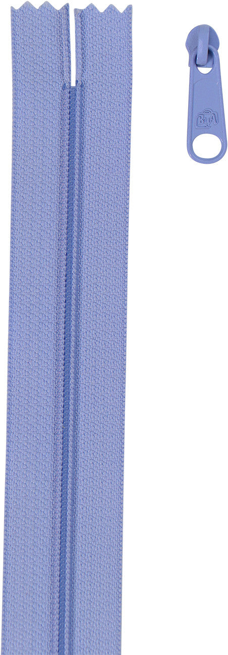 4 Yards Of Lilac Zipper Tape With 16 Color-Coordinated Extra Large Pulls From Byannie