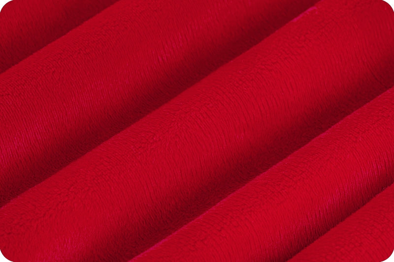 Minky - RED Solid Cuddle 3 Smooth Minky