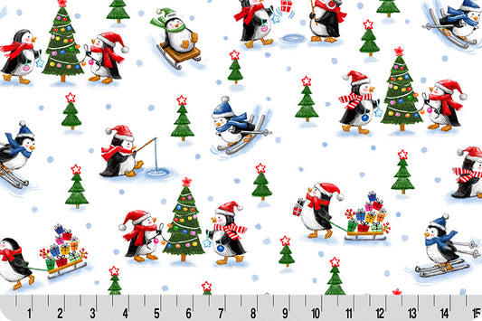 Cloud Cuddle Minky - Jolly Waddle Cloud Cuddle 58/60" Multi Double Sided Minky From Shannon Fabrics