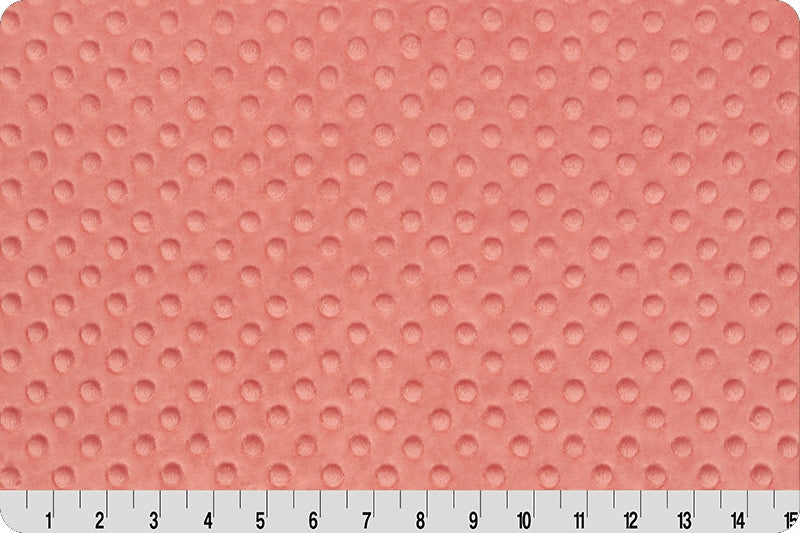 Coral Cuddle Dimple Minky