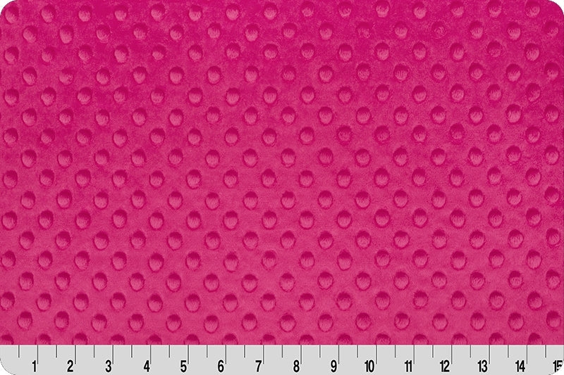 Fuchsia Cuddle Dimple Minky