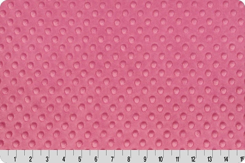 Hot Pink Cuddle Dimple Minky