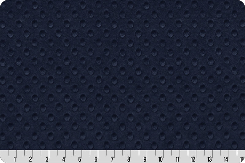Navy Cuddle Dimple Minky