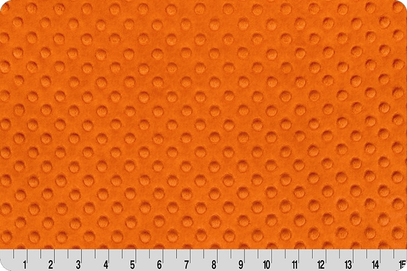 Orange Cuddle Dimple Minky