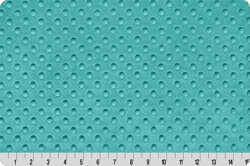 Teal Cuddle Dimple Minky