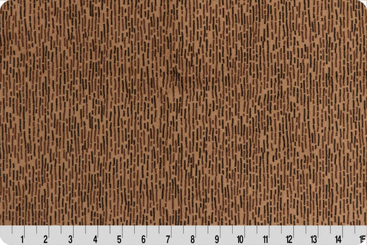 MINKY - 90" Extra Wide  BROWN DASH Cuddle Minky from Shannon Fabrics
