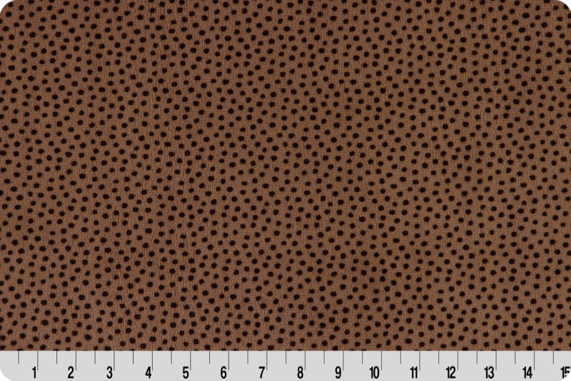 MINKY - 90" Extra Wide COCOA DOTTIE Cuddle Minky from Shannon Fabrics