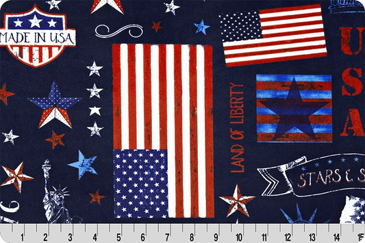 Minky - Americana Digital Cuddle® Ink from Shannon Fabrics