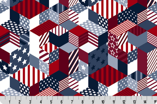 Minky - American Dream Digital Cuddle Multi From Shannon Fabrics
