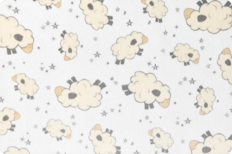 Minky - Baaa Digital Cuddle Ivory From Shannon Fabrics