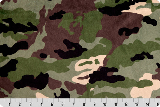 Minky - Camoflage Digital Cuddle Loden From Shannon Fabrics