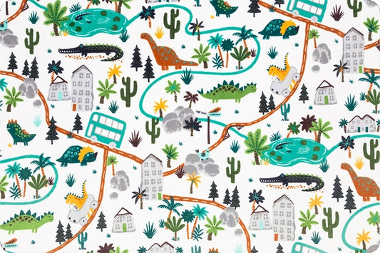 Minky - Dino Land Digital Cuddle Kiwi From Shannon Fabrics