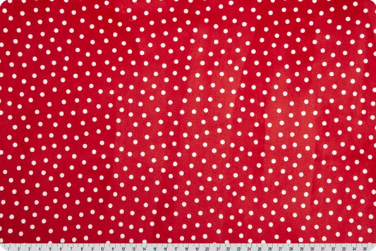 Minky - Dot Digital Cuddle Scarlet From Shannon Fabrics