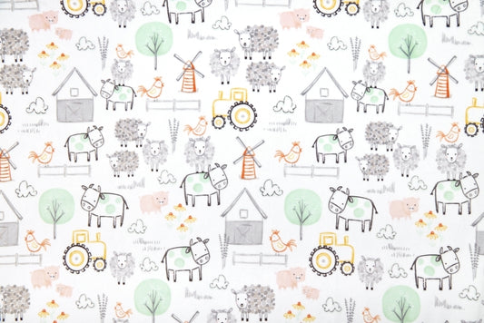 Minky - E-I-E-I-O Digital Cuddle Seaspray From Shannon Fabrics