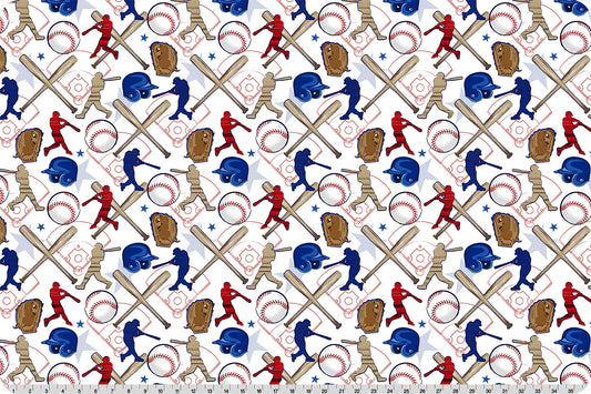 Minky - GRAND SLAM Digital Cuddle Snow From Shannon Fabric