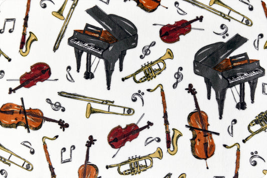 Minky - Music In The Air Digital Cuddle Woodland From Shannon Fabrics