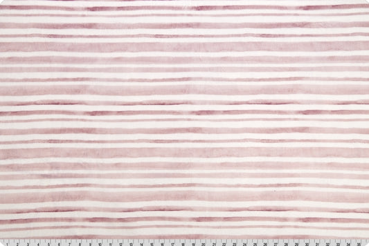 Minky - Stripe Digital Cuddle Rosewater From Shannon Fabrics