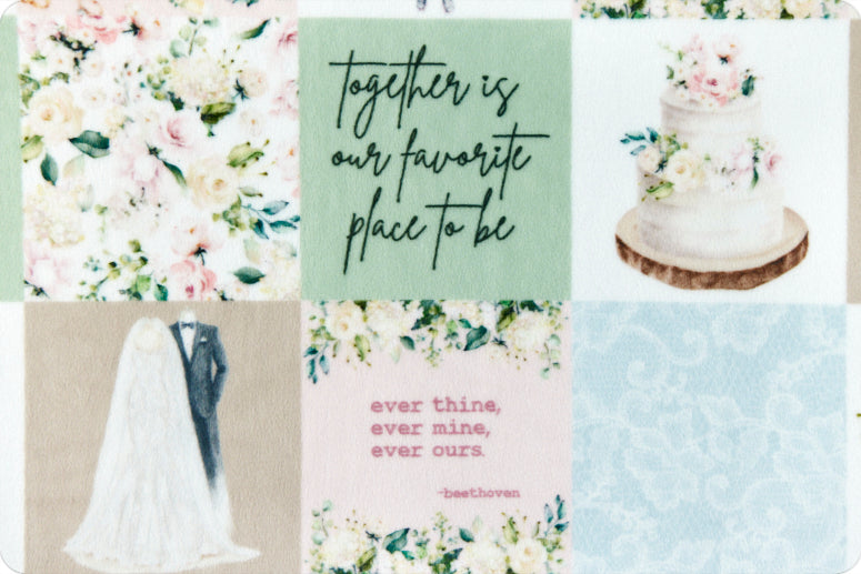 Minky - The Vow Digital Cuddle Rosewater From Shannon Fabrics