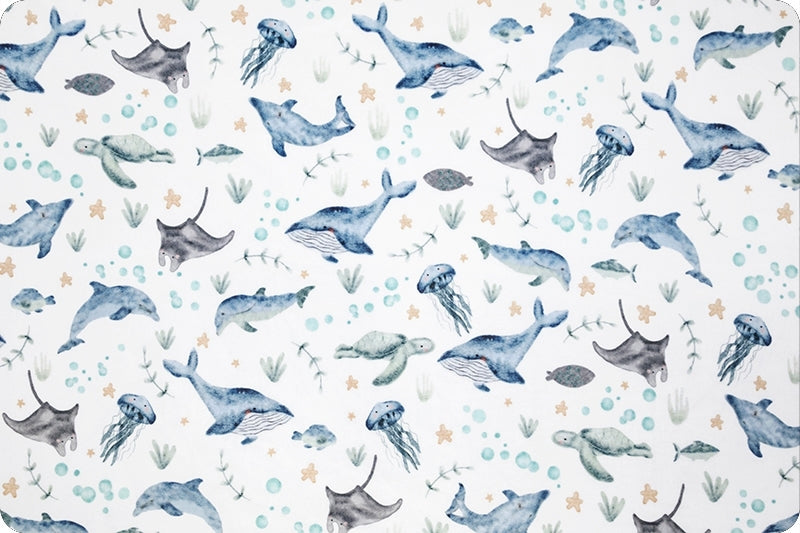 Minky - Under The Sea Digital Cuddle Multi From Shannon Fabrics