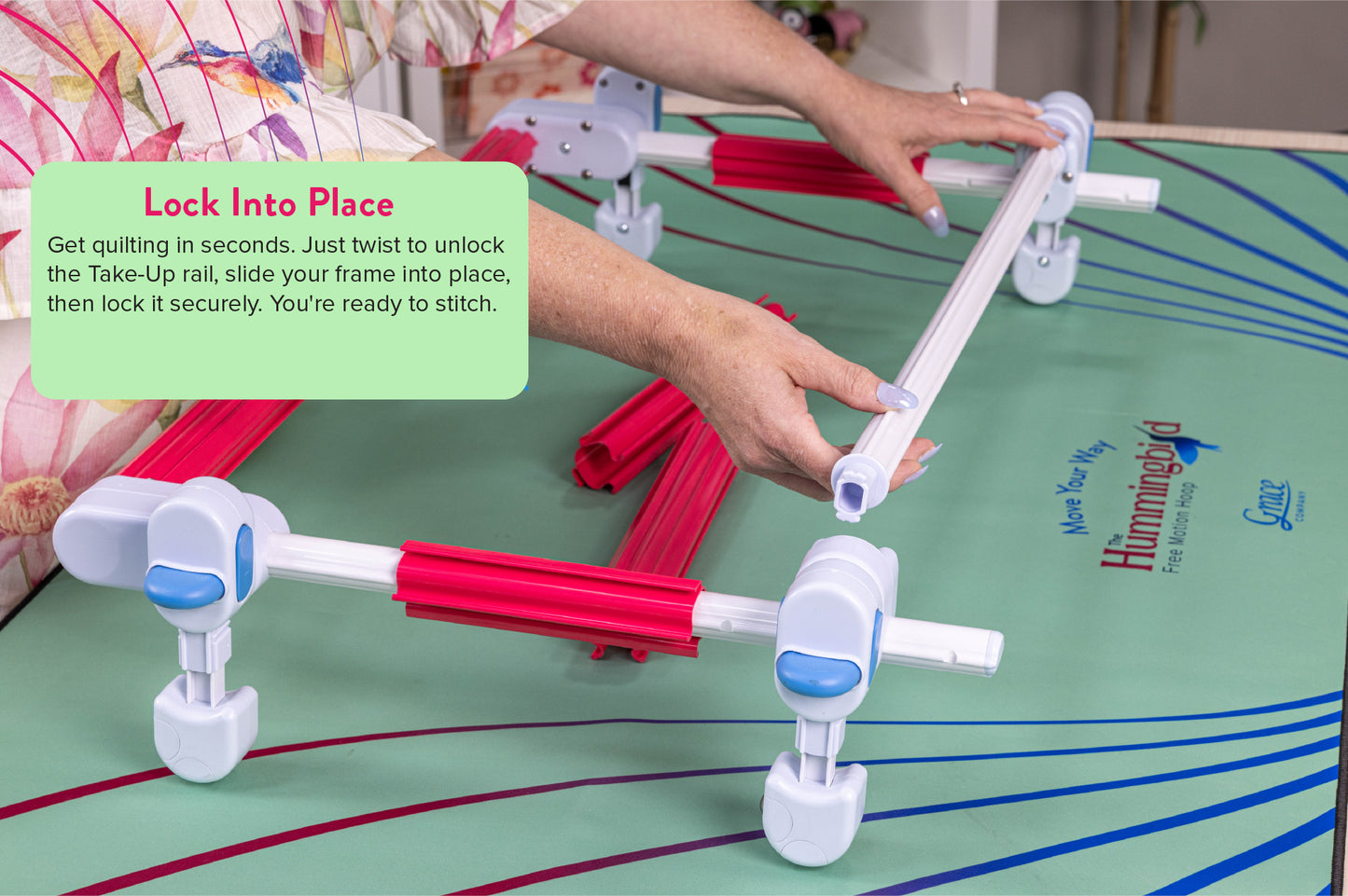 Pre-Order - Hummingbird Free Motion Quilting Hoop - Late Oct ETA