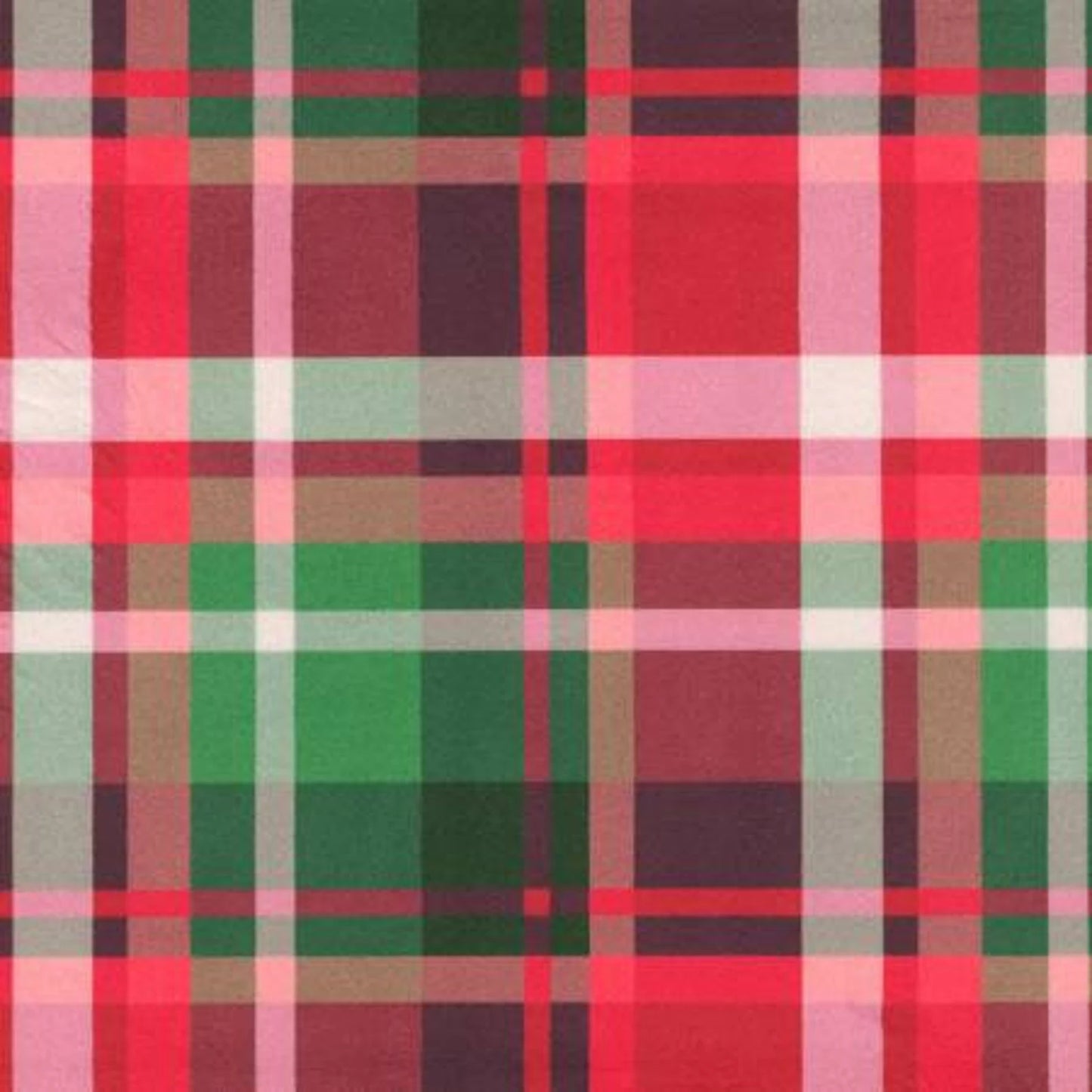 Minky - CRANBERRY PLAID from Robert Kaufmann
