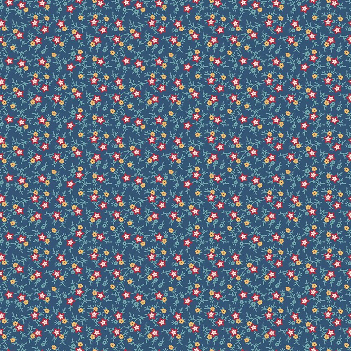 July in Dark Denim from the Americana Collection by Lori Holt for Riley Blake Designs