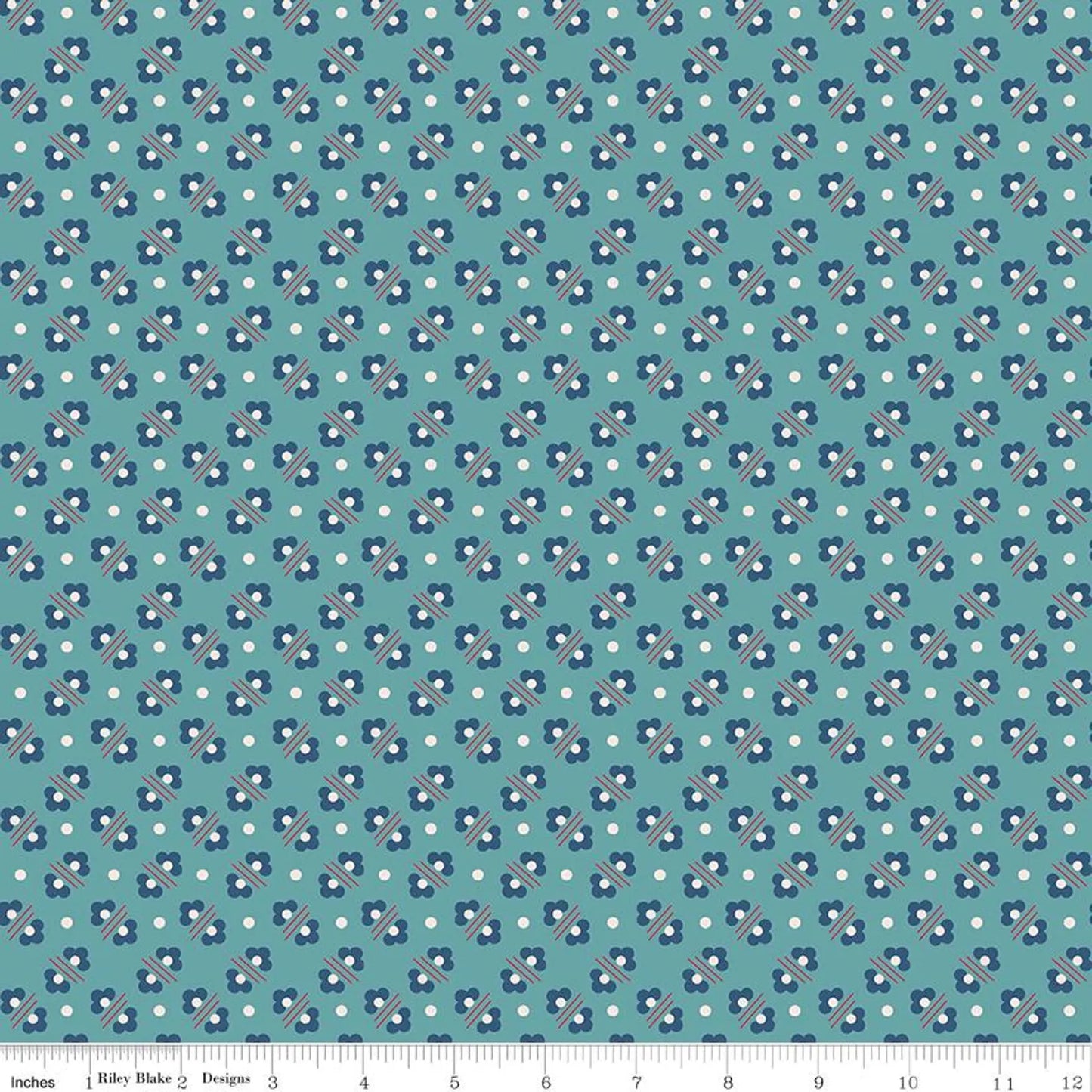 Harriet in Raindrop from the Americana Collection by Lori Holt for Riley Blake Designs