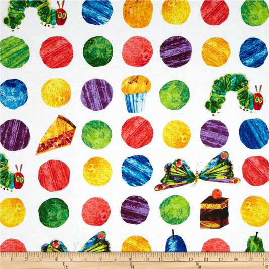 Dessert Dots from The Very Hungry Caterpillar Collection by Eric Carle from Andover Fabrics