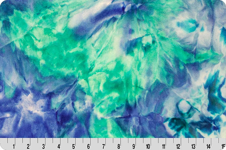 Minky - Tie Dye Cuddle TIDAL WAVE Smooth from Shannon Fabrics