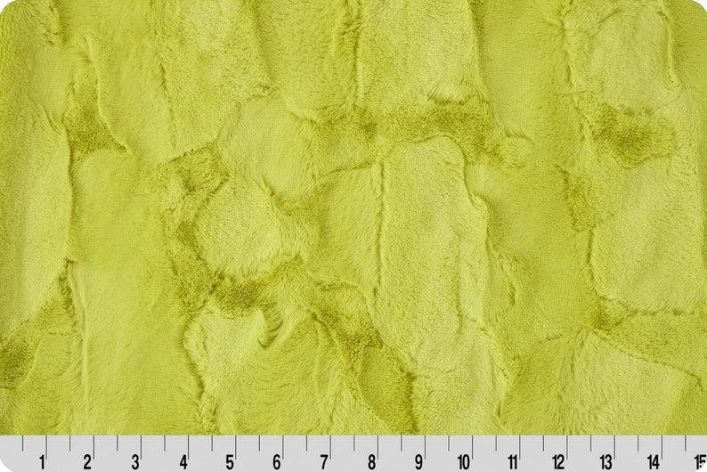 Discontinued Minky - CHARTREUSE Luxe Cuddle Hide From Shannon Fabrics