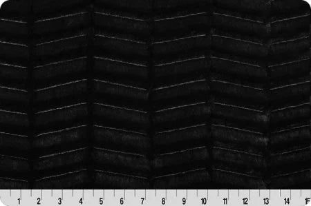 Minky - Luxe Cuddle Oxford BLACK From Shannon Fabrics