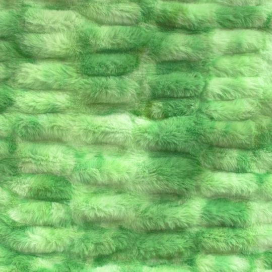 Minky -DISCONTINUED- Lux Snuggle Dreamy Bunny TIE DYE GREEN From EZ Fabric- Sold Unstretched
