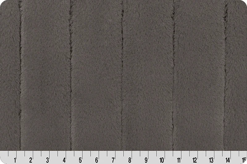 Minky - Discontinued- Luxe Cuddle Mink CHARCOAL From Shannon Fabrics