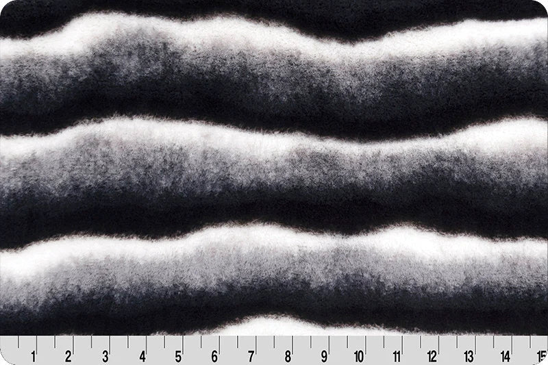 Minky - Luxe Cuddle Seal Wild Chinchilla BLACK/WHITE From Shannon Fabrics