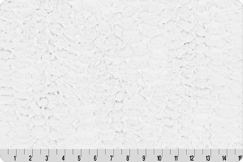 Minky - Discontinued- Luxe Cuddle Florence SNOW From Shannon Fabrics