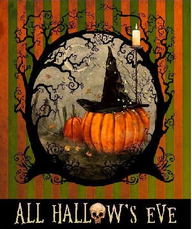 All Hallow's Eve Panel (Approx 36"x43") from QT Fabrics