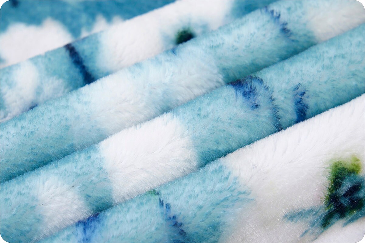 Minky - Discontinued- Luxe Cuddle Seal Amelia LIGHT SPRUCE From Shannon Fabrics