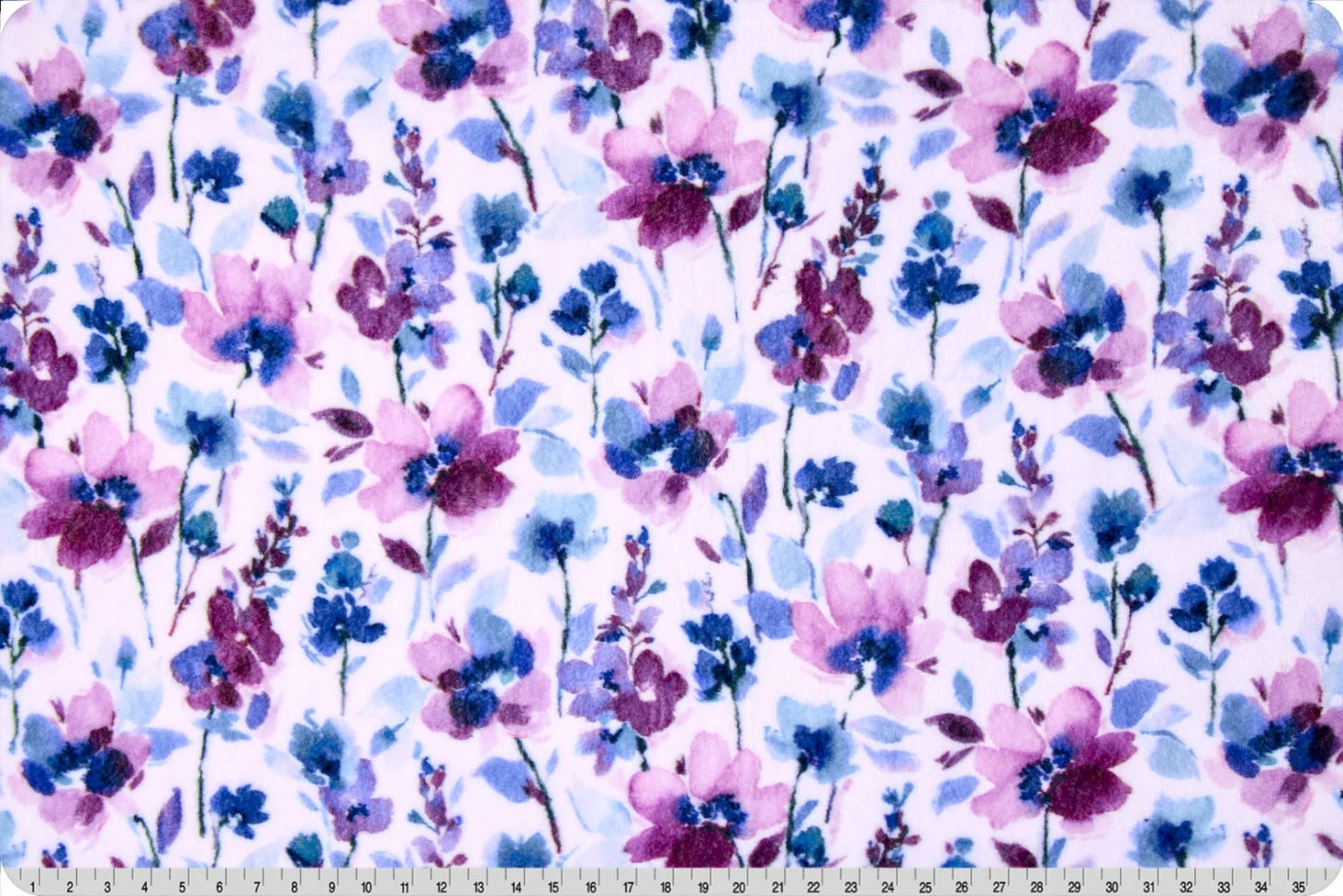 Minky - Discontinued- Luxe Cuddle Seal Ella PLUMWINE From Shannon Fabrics