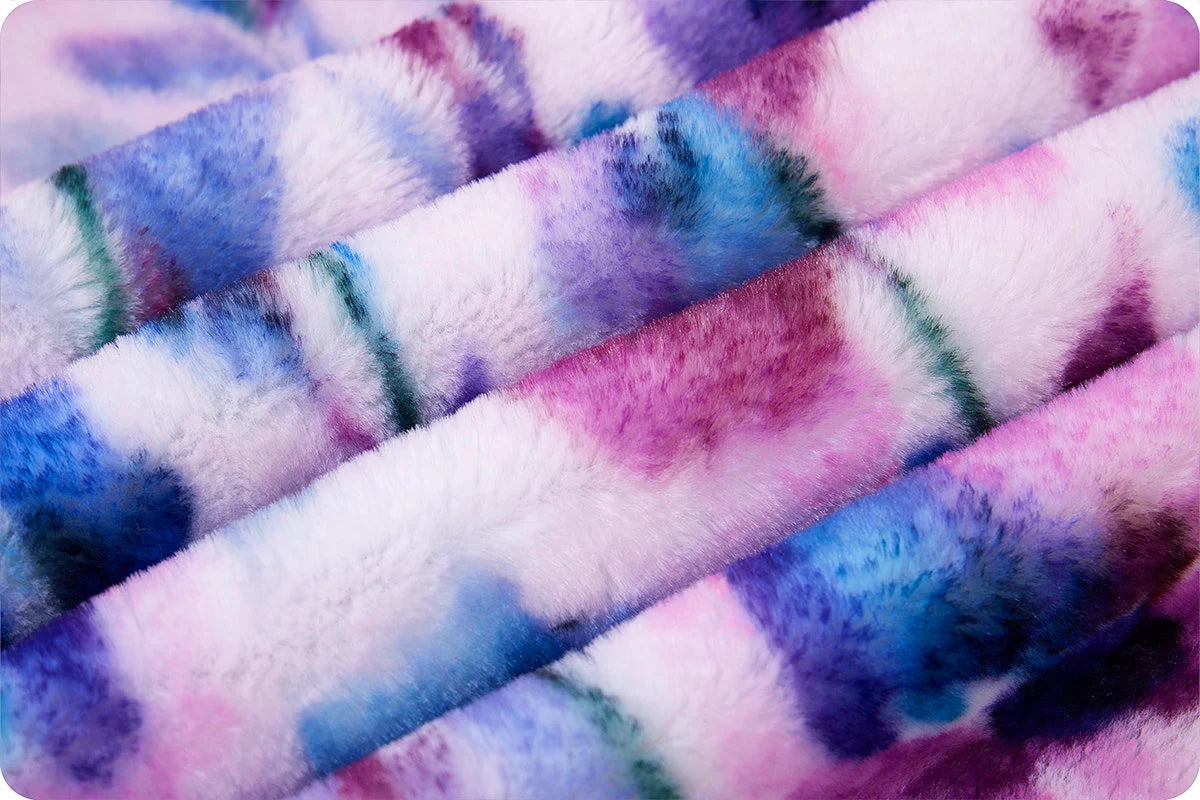 Minky - Discontinued- Luxe Cuddle Seal Ella PLUMWINE From Shannon Fabrics