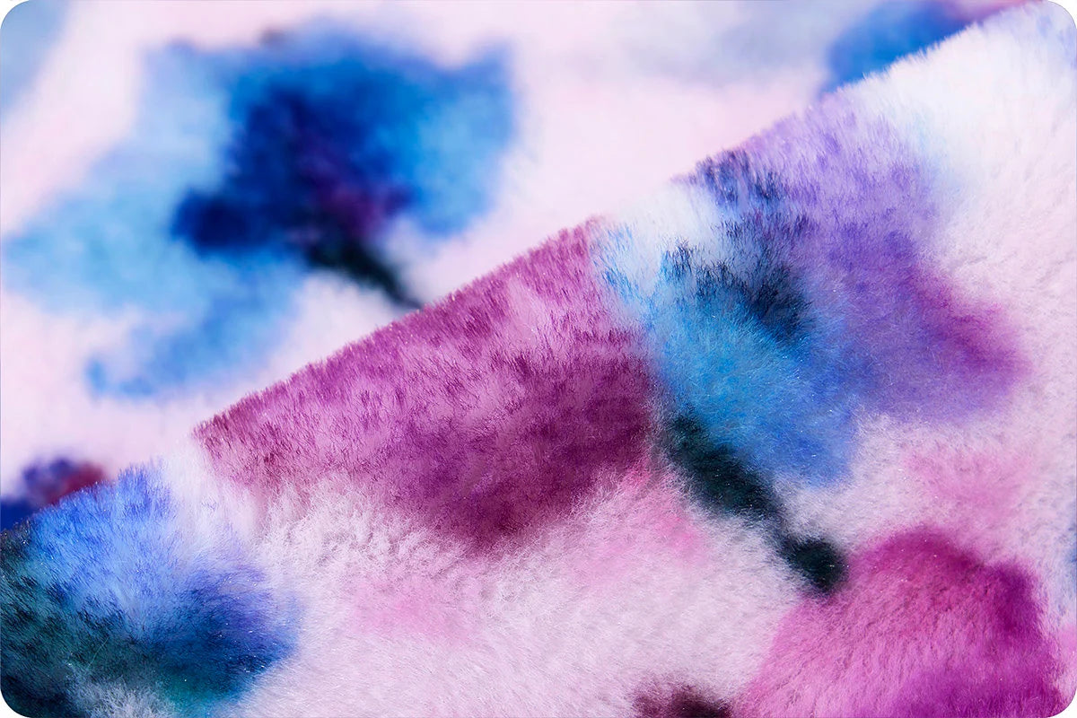 Minky - Discontinued- Luxe Cuddle Seal Ella PLUMWINE From Shannon Fabrics