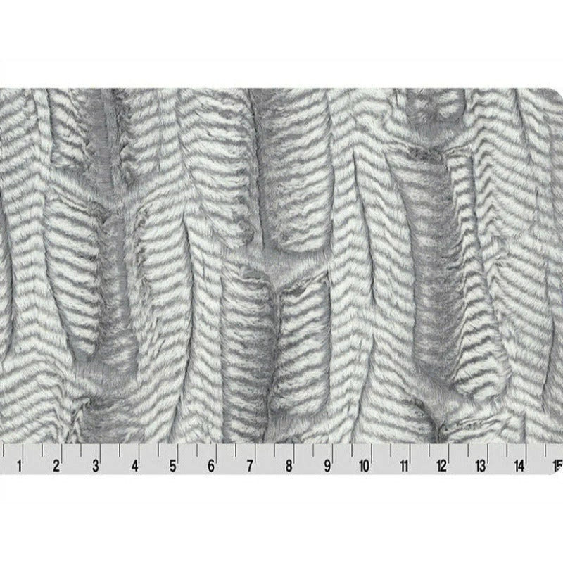 Minky -DISCONTINUED- Luxe Cuddle Mamba CHROME From Shannon Fabrics
